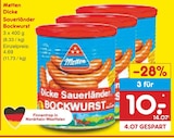 Dicke Sauerländer Bockwurst bei Netto Marken-Discount im Hude Prospekt für 10,00 €