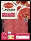 Carpaccio de bœuf au pesto rouge ou aux tomates séchées et aux poivrons grillées - BIGARD à 3,59 € dans le catalogue Casino Supermarchés