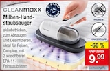 Milben-Handstaubsauger im Angebot bei Zimmermann in Emden Milben-Handstaubsauger Angebote von Cleanmaxx bei Zimmermann Emden für 9,99 €