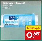 Müllbeutel mit Tragegriff Angebote von Priva bei Netto Marken-Discount Münster für 0,65 €