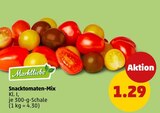 Snacktomaten-Mix im Penny Prospekt Snacktomaten-Mix von Marktliebe im aktuellen Penny Prospekt für 1,29 €