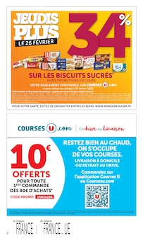 Catalogue Super U à Sainte-Foy-la-Grande cette semaine, valable du 17/02/2026 au 01/03/2026 Prospectus Super U à Sainte-Foy-la-Grande, "Super U", 28 pages de promos valables du 17/02/2026 au 01/03/2026