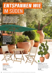 Sonnenschirm Angebot im aktuellen OBI Prospekt auf Seite 14