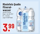 Trinkgut Gronau - Rheinfels Quelle Angebot im Prospekt Rheinfels Quelle bei Trinkgut im Gronau Prospekt für 3,99 €
