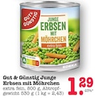 Junge Erbsen mit Möhrchen bei E center im Offenbach Prospekt für 1,29 €