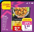 Gnocchi im Angebot bei Netto Marken-Discount in Mülheim Gnocchi Angebote von Bürger bei Netto Marken-Discount Mülheim für 1,89 €
