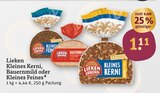 Kleines Kerni, Bauernmild oder Kleines Feines von Lieken Urkorn im aktuellen tegut Prospekt für 1,11 €