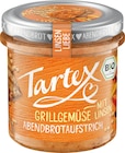 Brotaufstrich, Grillgemüse mit Linsen von Tartex für 2,35 € bei dm-drogerie markt im Angebot Brotaufstrich, Grillgemüse mit Linsen von Tartex im aktuellen dm-drogerie markt Prospekt