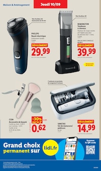 Promotion Philips dans le prospectus Lidl, valable du 10/09/2026 au 16/09/2026 Promo Philips dans le catalogue Lidl du moment à la page 29