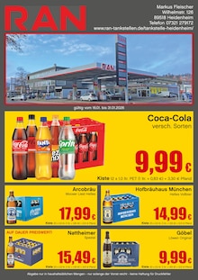 Coca Cola im RAN Prospekt "RAN" mit 2 Seiten (Heidenheim (Brenz))