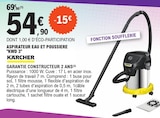 Aspirateur eau et poussière "Kwd 3" - Kärcher à 54,90 € dans le catalogue E.Leclerc