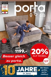 Aktueller porta Möbel Prospekt mit Bett, "BESSER GLEICH ZU PORTA", Seite 1