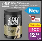 Whey Proteinpulver Angebote von Max Balance bei Netto Marken-Discount Hagen für 12,49 €