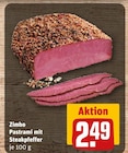 Pastrami mit Steakpfeffer im Angebot bei REWE in Viersen Pastrami mit Steakpfeffer Angebote von Zimbo bei REWE Viersen für 2,49 €