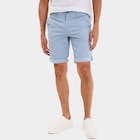 Bermuda short chino droit coton stretch bleu ciel homme à 22,99 € dans le catalogue La Halle