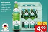 Aktuelle Wasser Angebote bei Netto Marken-Discount in Freiburg (Breisgau) Aktuelles natürliches Heilwasser Angebot bei Netto Marken-Discount in Freiburg (Breisgau) ab 4,99 €