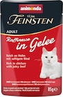 Nassfutter Katze reich an Huhn mit Rind, Raffinesse in Gelee von animonda VOM FEINSTEN im aktuellen dm-drogerie markt Prospekt für 0,55 €