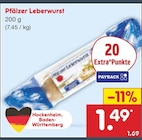 Pfälzer Leberwurst im Angebot bei Netto Marken-Discount in Heilbronn Pfälzer Leberwurst Angebote bei Netto Marken-Discount Heilbronn für 1,49 €