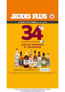 Catalogue U Express à Plouvorn cette semaine, valable du 27/10/2026 au 29/10/2026 Prospectus U Express à Plouvorn, "JEUDIS PLUS U", 1 page de promos valables du 27/10/2026 au 29/10/2026