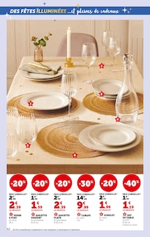 Promo Assiette Plate dans le catalogue Hyper U du moment à la page 62