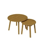 Tables gigognes Halong - HYBA en promo chez Carrefour Tables gigognes Halong - HYBA dans le catalogue Carrefour