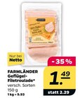 Geflügel-Filetroulade von FARMLÄNDER im aktuellen Netto mit dem Scottie Prospekt für 1,49 €