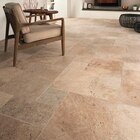 Travertin sol et mur intérieur multiformat mat ép. 12 mm, Travertino à Castorama dans Auris