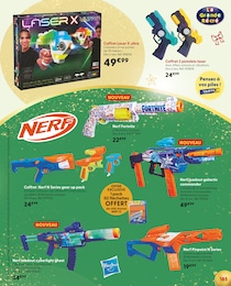 Prix et réduction Nerf dans le prospectus La Grande Récré en cours Offre Nerf dans le catalogue La Grande Récré du moment à la page 185