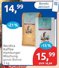 Kaffee Hamburger Mischung von Nordica für 14,99 € bei budni im Angebot Kaffee Hamburger Mischung von Nordica im aktuellen budni Prospekt