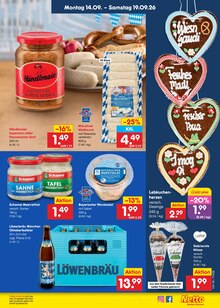 Weißwurst im Netto Marken-Discount Prospekt "Aktuelle Angebote" mit 71 Seiten (Cottbus)