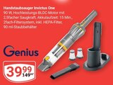 Handstaubsauger Invictus One Angebote von Genius bei GLOBUS Frankenthal für 39,99 €
