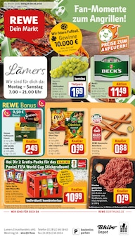 REWE Rees Prospekt der aktuellen Woche, gültig von 08.06.2026 bis 13.06.2026 Aktueller REWE Rees Prospekt "Dein Markt" mit 30 Seiten