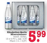 Mineralwasser Angebote von Elisabethen Quelle bei E center Offenbach für 5,99 €