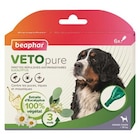 Pipettes antiparasitaires pour le chien de grande taille coloris blanc VETOpure Beaphar – 6 x 2 ml - BEAPHAR en promo chez Botanic Pipettes antiparasitaires pour le chien de grande taille coloris blanc VETOpure Beaphar – 6 x 2 ml - BEAPHAR dans le catalogue Botanic