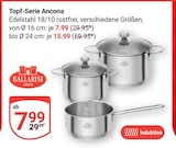 Topf-Serie Ancona im Angebot bei GLOBUS in Wolfenbüttel Topf-Serie Ancona Angebote von BALLARINI bei GLOBUS Wolfenbüttel für 7,99 €
