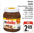 nutella Nuss-Nugat-Creme Angebote von Ferrero bei nah und gut Ansbach für 2,49 €