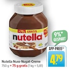 Aktuelle Nutella Angebote bei EDEKA in Pirmasens Aktuelles Nutella Nuss-Nugat-Creme Angebot bei EDEKA in Pirmasens ab 4,79 €