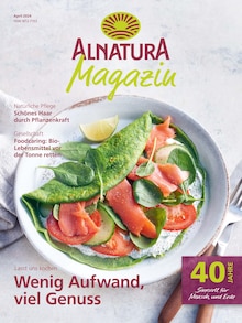 Alnatura Prospekt Alnatura Magazin mit  Seiten