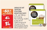 Capsules de Café Cappuccino Extra Crema - Nescafé Dolce Gusto en promo chez Netto Capsules de Café Cappuccino Extra Crema - Nescafé Dolce Gusto dans le catalogue Netto