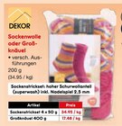 Sockenwolle im Angebot bei Netto Marken-Discount in Kaiserslautern Sockenwolle Angebote von DEKOR bei Netto Marken-Discount Kaiserslautern für 6,99 €