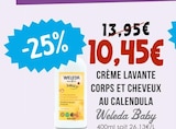 Crème Lavante Corps et Cheveux au Calendula - Weleda Baby dans le catalogue Naturalia