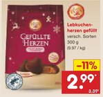 Lebkuchenherzen gefüllt im Angebot bei Netto Marken-Discount in Viersen Lebkuchenherzen gefüllt Angebote bei Netto Marken-Discount Viersen für 2,99 €