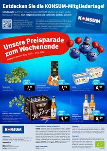 Margarine im Konsum Prospekt "Aktuelle Angebote" mit 12 Seiten (Dresden)