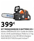 Kit Tronçonneuse à Batterie 225 I - Husqvarna en promo chez Rural Master Orléans à 399,00 €
