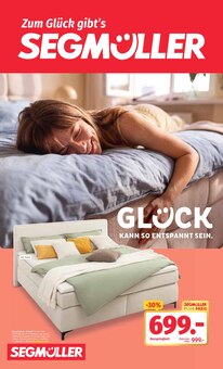 Bett im aktuellen Segmüller Prospekt (Mannheim) Bett im Segmüller Prospekt "Glück gibt’s zum mitnehmen" mit 8 Seiten (Mannheim)