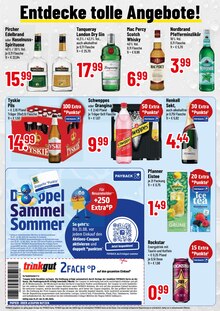 Trinkgut Prien Prospekt der aktuellen Woche, gültig von 03.08.2026 bis 08.08.2026 Aktueller Trinkgut Prien Prospekt "Aktuelle Angebote" mit 4 Seiten