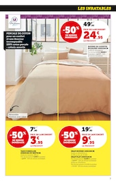 Promos Coton dans le catalogue "Le Blanc À PRIX BAS" de Super U à la page 7