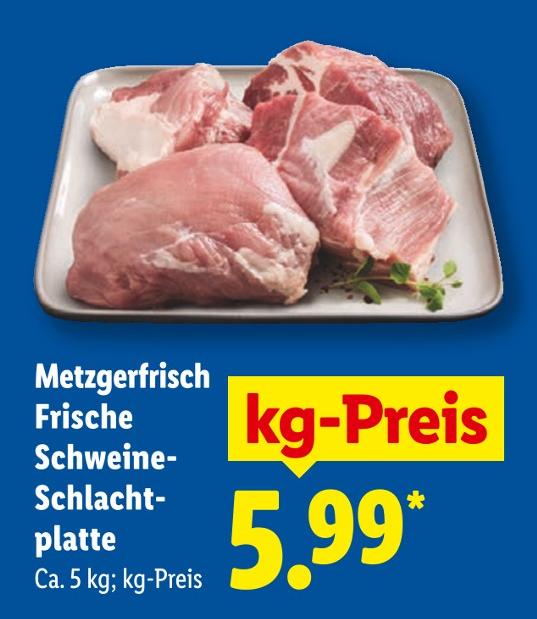 Metzgerfrisch Frische Schweine-Schlachtplatte