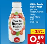 Aktuelle Butter Angebote bei Netto Marken-Discount in Recklinghausen Aktuelles Frucht Butter Milch Angebot bei Netto Marken-Discount in Recklinghausen ab 0,89 €