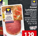 Graved Lachsfleisch im Angebot bei EDEKA in Unna Graved Lachsfleisch Angebote von Herzstück bei EDEKA Unna für 1,29 €
